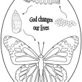 God changes our lives butterfly