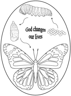 God changes our lives butterfly