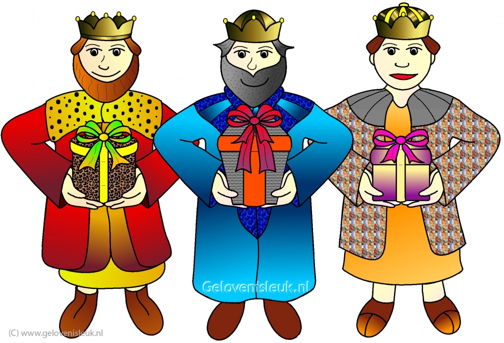 drie koningen kleurplaat