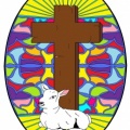 kruis met lam