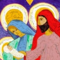 Maria en Jozef met Jezus
