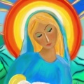 Maria met Jezus