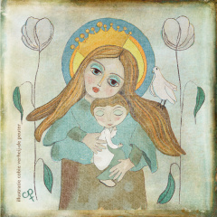 Maria en kindje Jezus