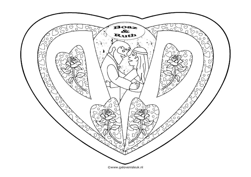 thumbnail of Boaz_en_Ruth_kleurplaat