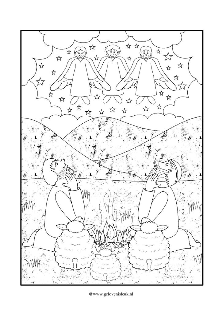 thumbnail of Herders_in_de_velden_kleurplaat_wolken