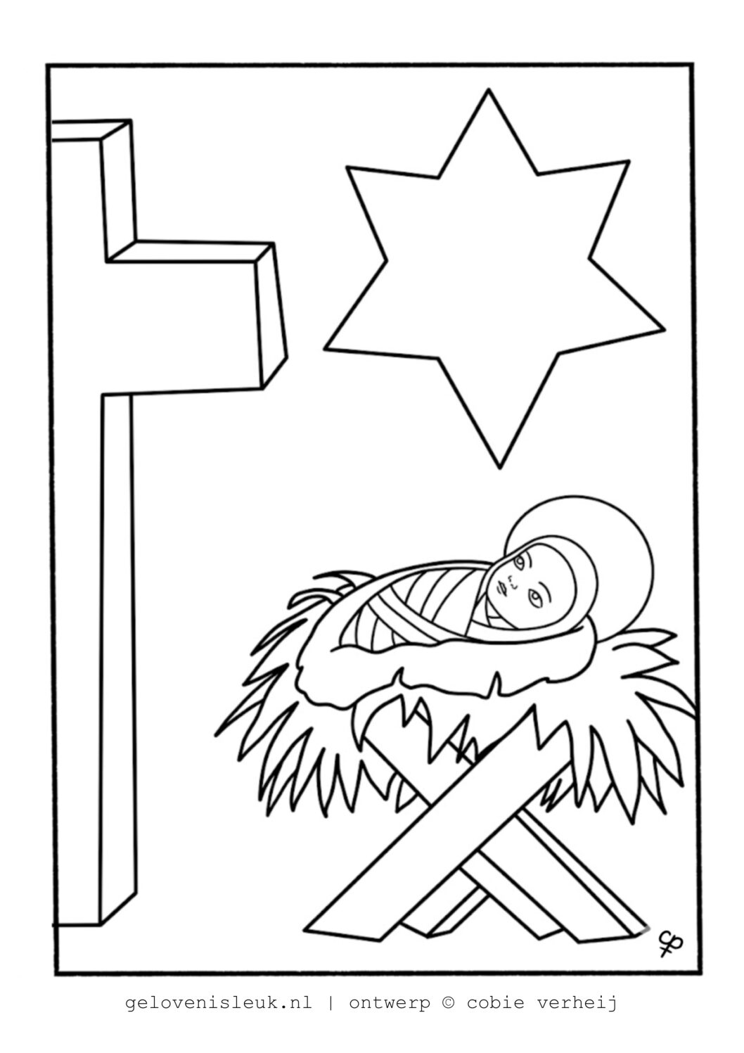 thumbnail of Jezus-kribbe-kruis-ster