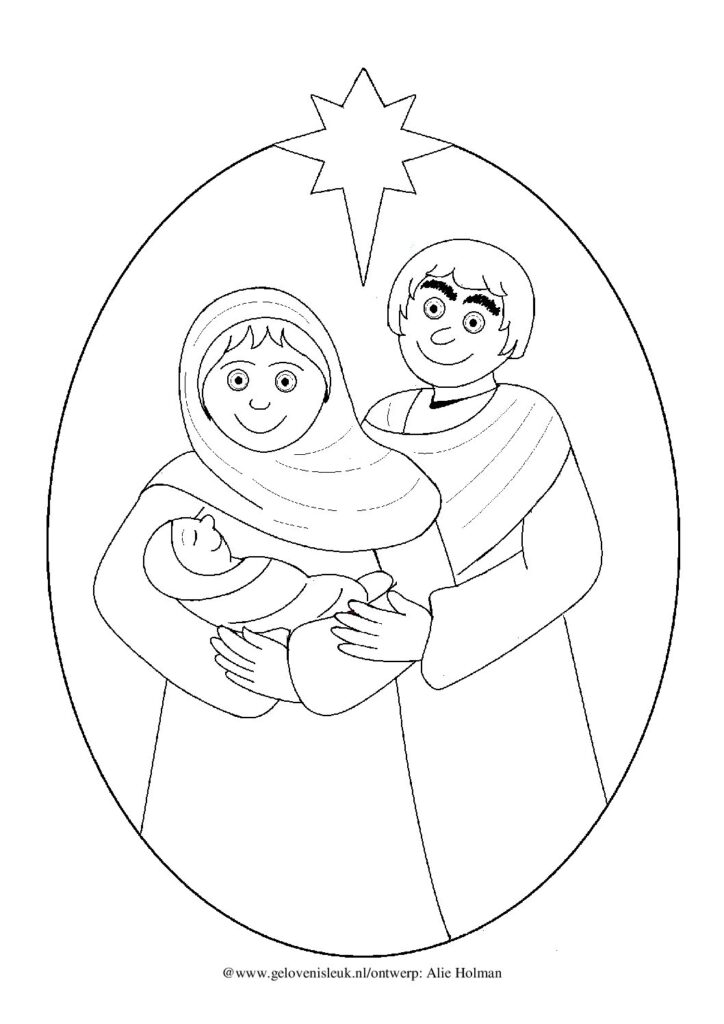 thumbnail of Jozef_en_Maria_met_baby_Jezus_in_de_armen_kleurplaat