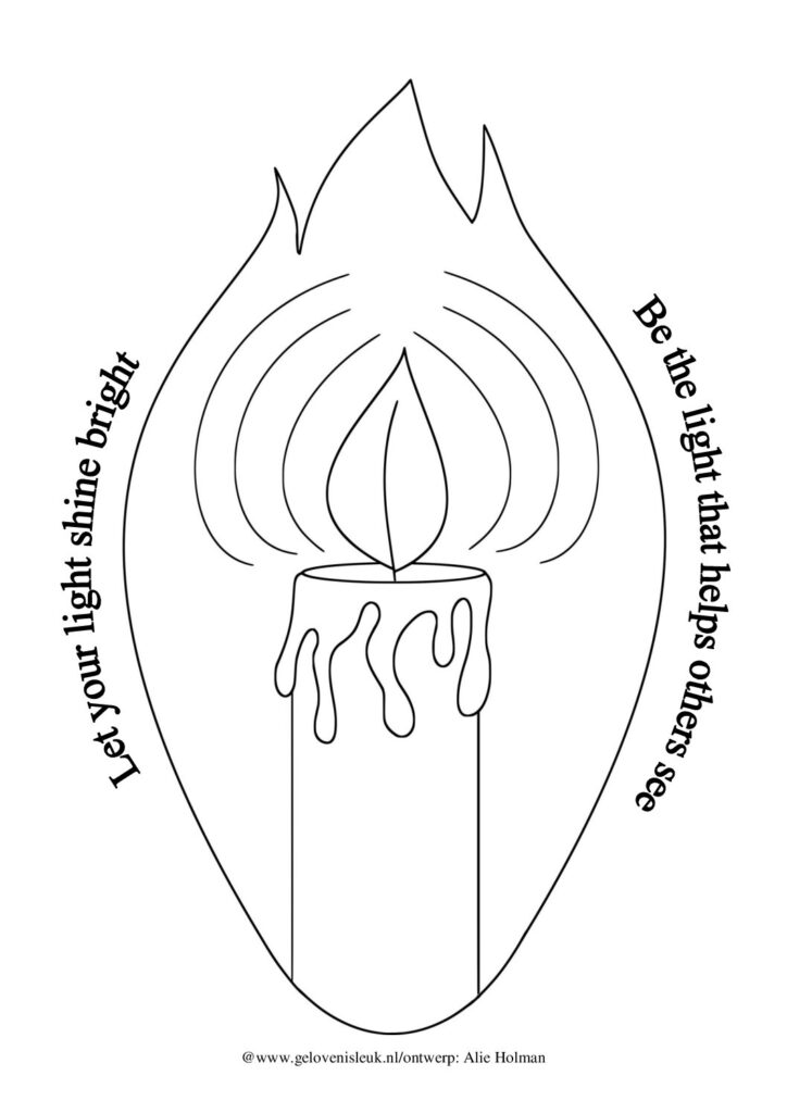 thumbnail of Kaars_in_vlam_kleurplaat_engels