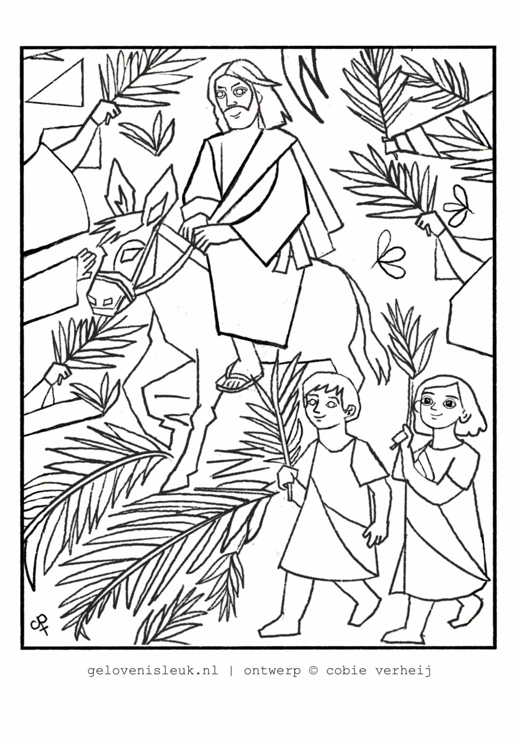 thumbnail of Palmpasen-kleurplaat-st