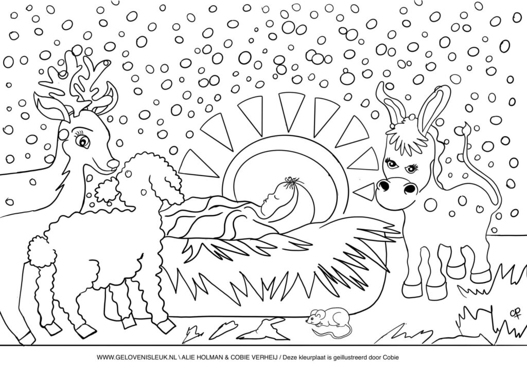 thumbnail of Sneeuwkerstkleurplaat