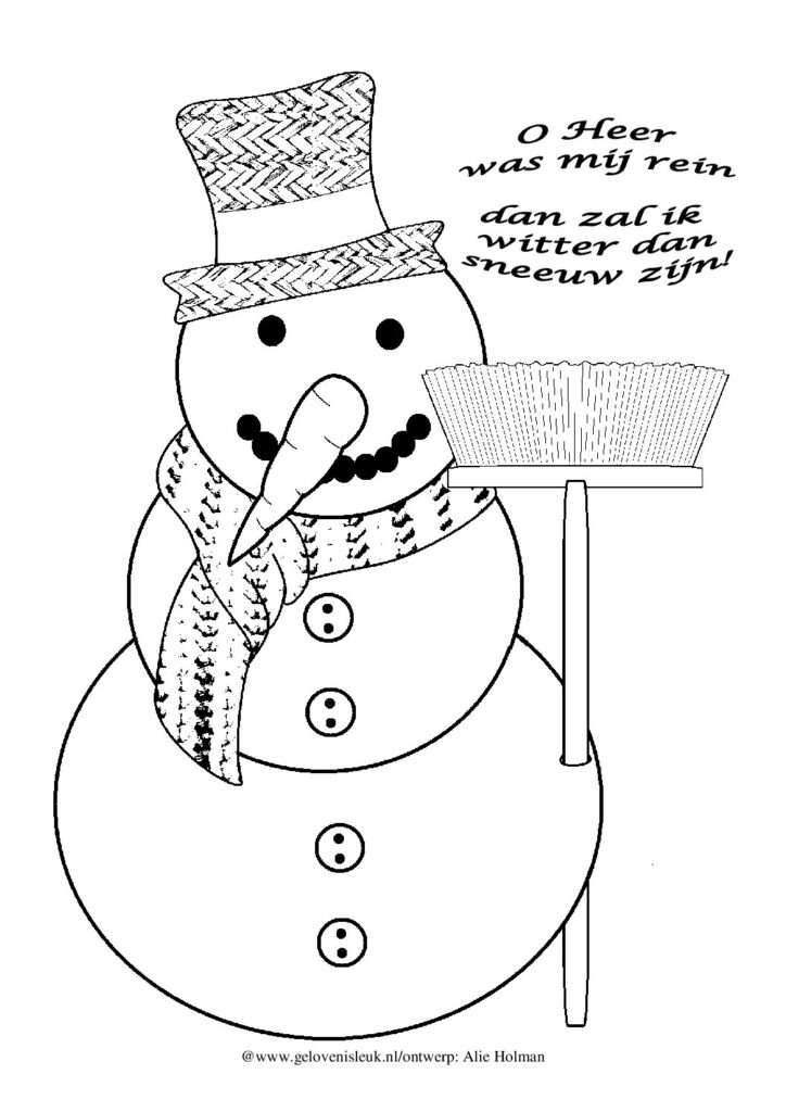 thumbnail of Sneeuwpop_witter_dan_sneeuw_kleurplaat2