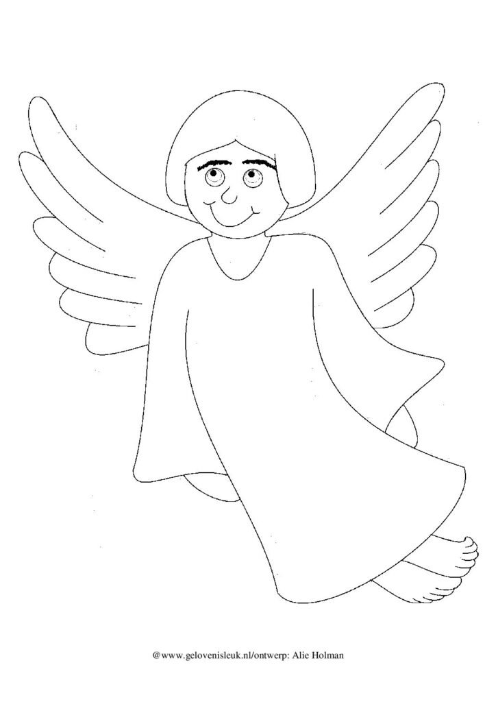 thumbnail of engel_kleurplaat