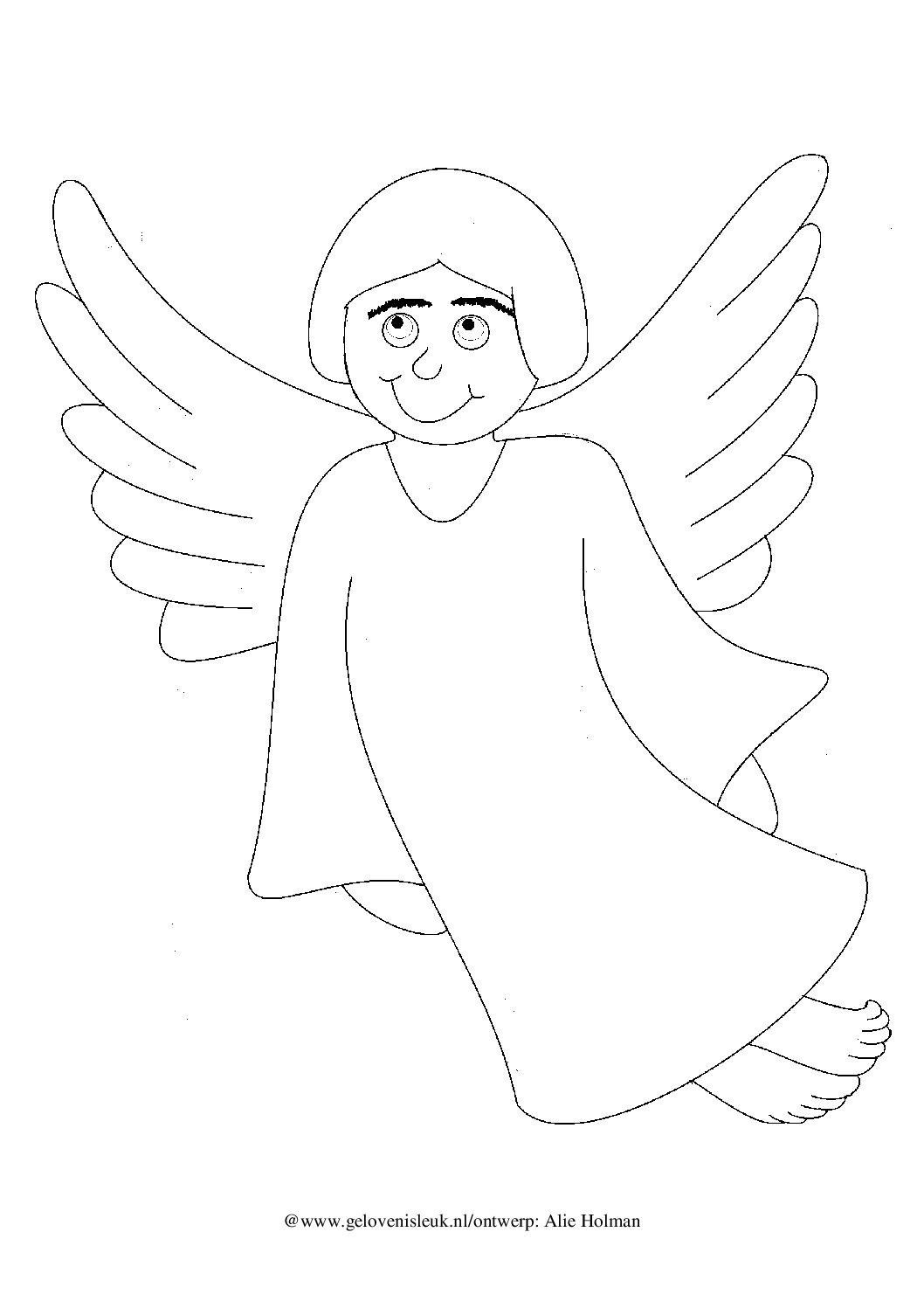 thumbnail of engel_kleurplaat