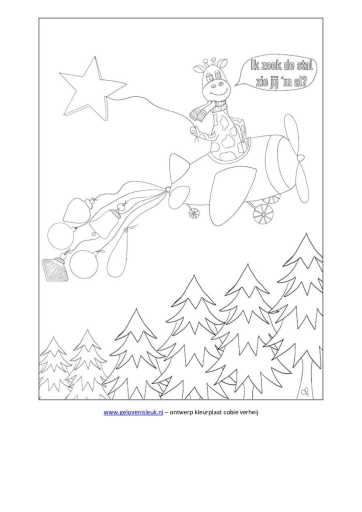 thumbnail of giraf_vliegtuig_kleurplaat