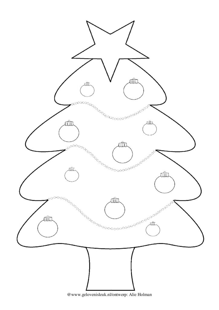 thumbnail of kerstboom_kleurplaat