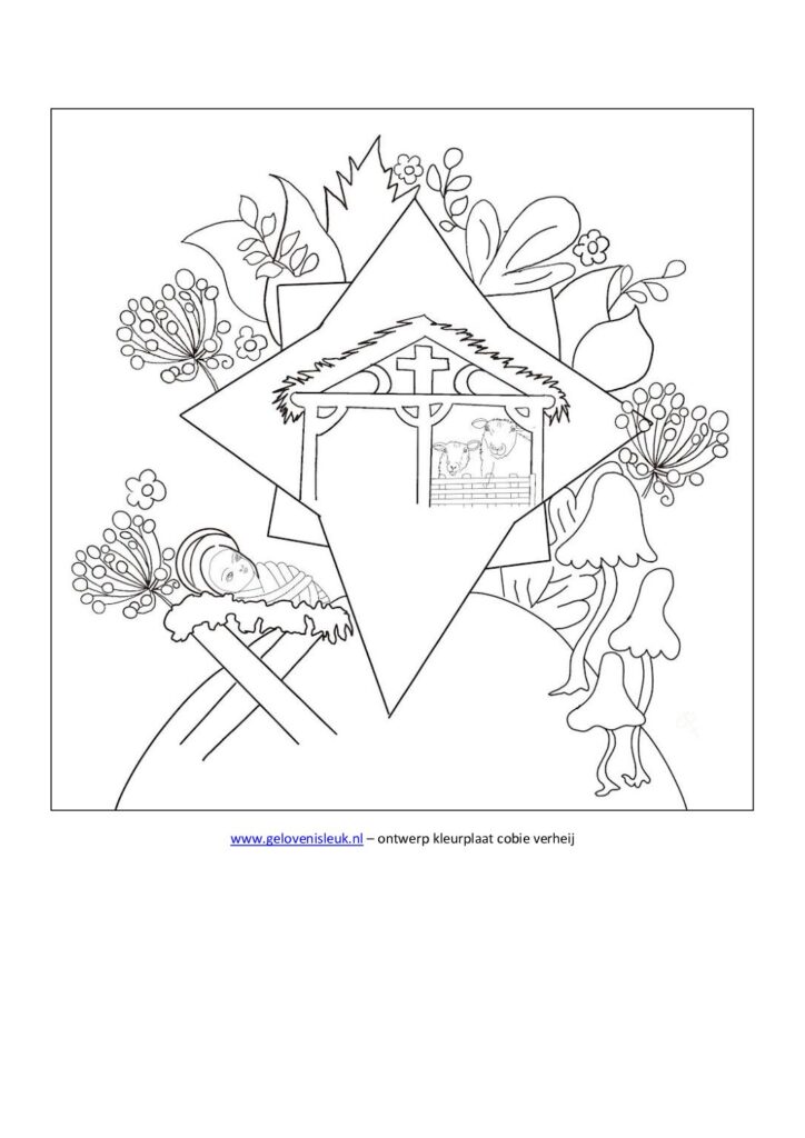 thumbnail of kribbe_jezus_buiten_kleurplaat