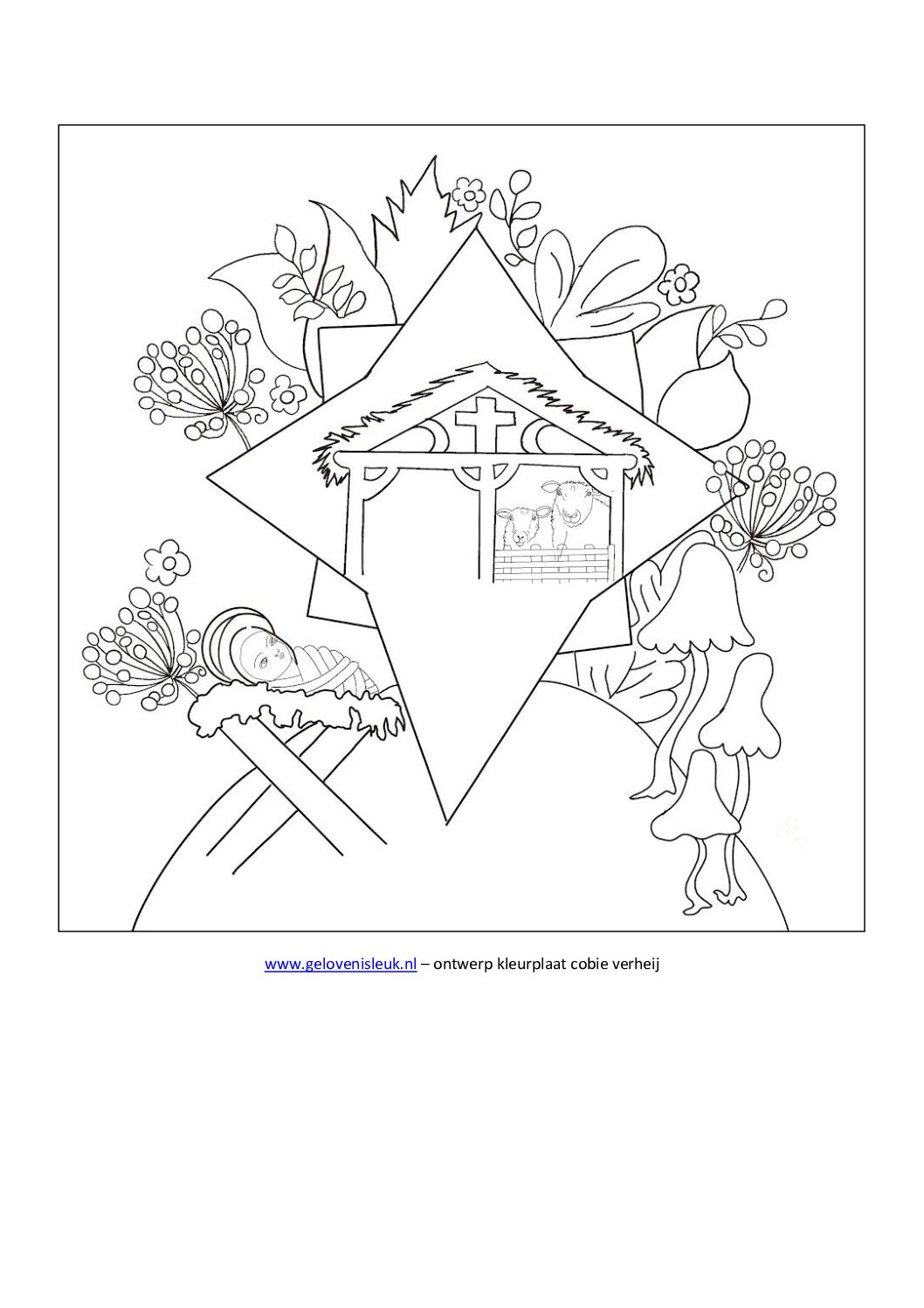 thumbnail of kribbe_jezus_buiten_kleurplaat