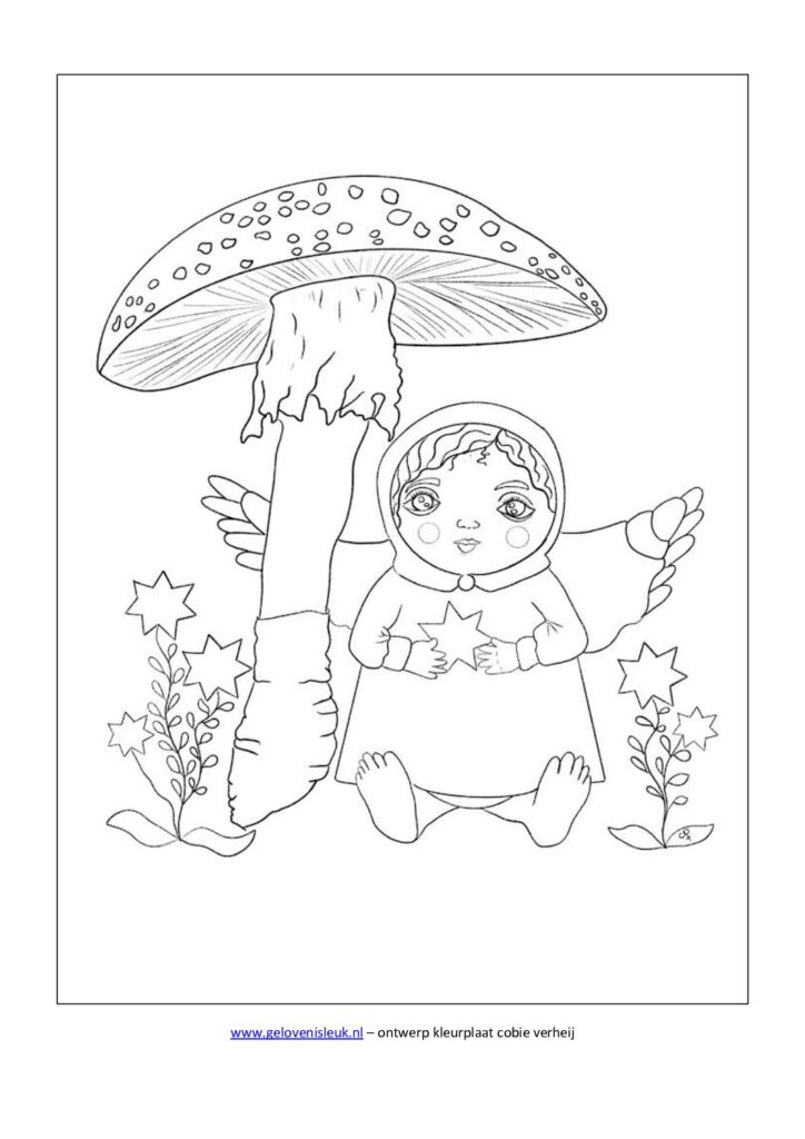 thumbnail of meisje_paddenstoel_kleurplaat