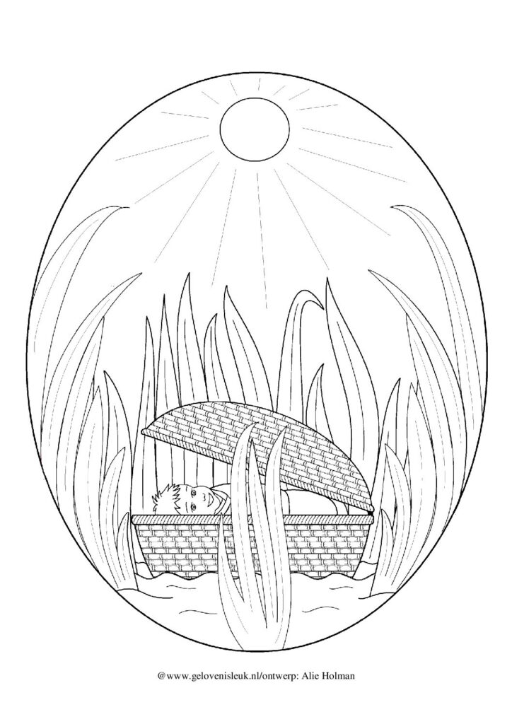 thumbnail of mozes_biezenmandje_kleurplaat