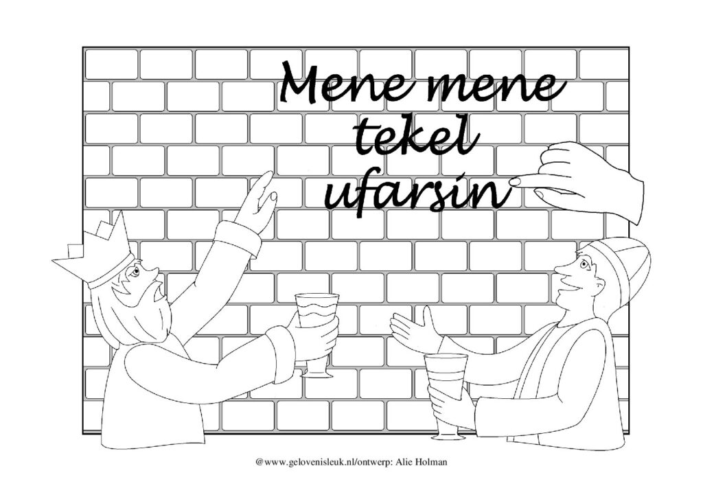 thumbnail of schrift_op_de_muur_daniel5_kleurplaat