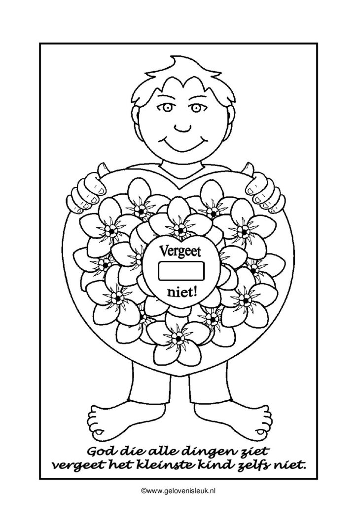 thumbnail of vergeet_mij_niet_jongen_kleurplaat