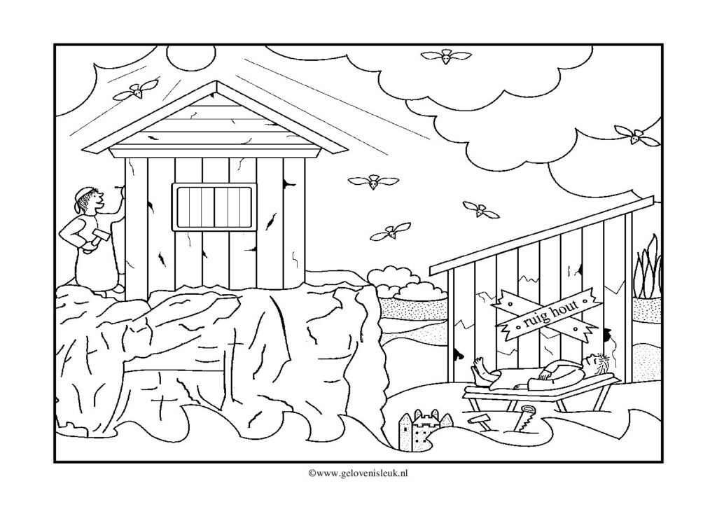 thumbnail of wijze_en_dwaze_man_voor_vloed_kleurplaat